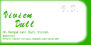 vivien dull business card